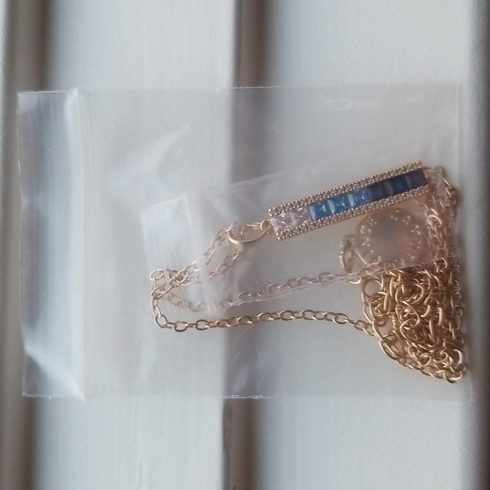 Vince Camuto Blue Ombre CZ Necklace - Picture 5 of 6